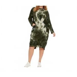NEW JAPPAREL alice tie dye dress - plus in olive